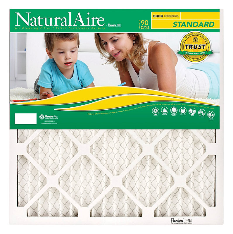 NaturalAire 24 in. W X 36 in. H X 1 in. D Synthetic 8 MERV Pleated Air Filter 1 pk, Pack of 12