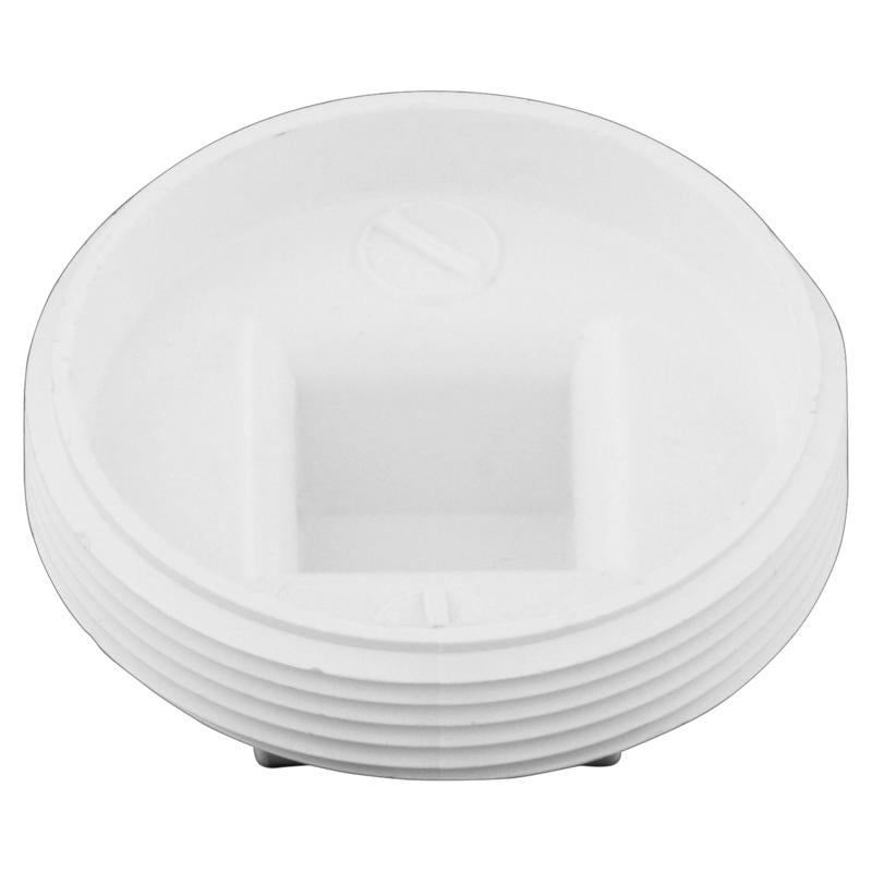 Charlotte Pipe Schedule 40 3 in. MPT PVC Clean-Out Plug 1 pk