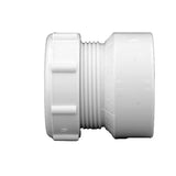 Charlotte Pipe Schedule 40 1-1/2 in. Hub X 1-1/4 in. D Slip PVC Pipe Adapter 1 pk