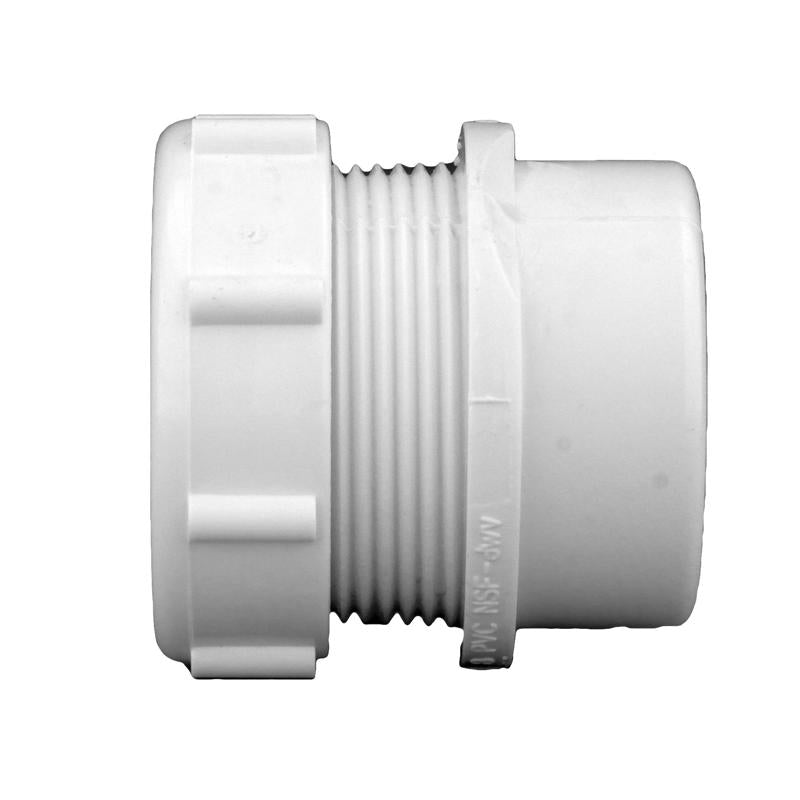 Charlotte Pipe Schedule 40 1-1/2 in. Slip X 1-1/4 in. D Slip PVC Trap Adapter 1 pk