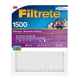 Filtrete 20 in. W X 24 in. H X 1 in. D 1500 MPR Pleated Air Filter 1 pk, Pack of 4