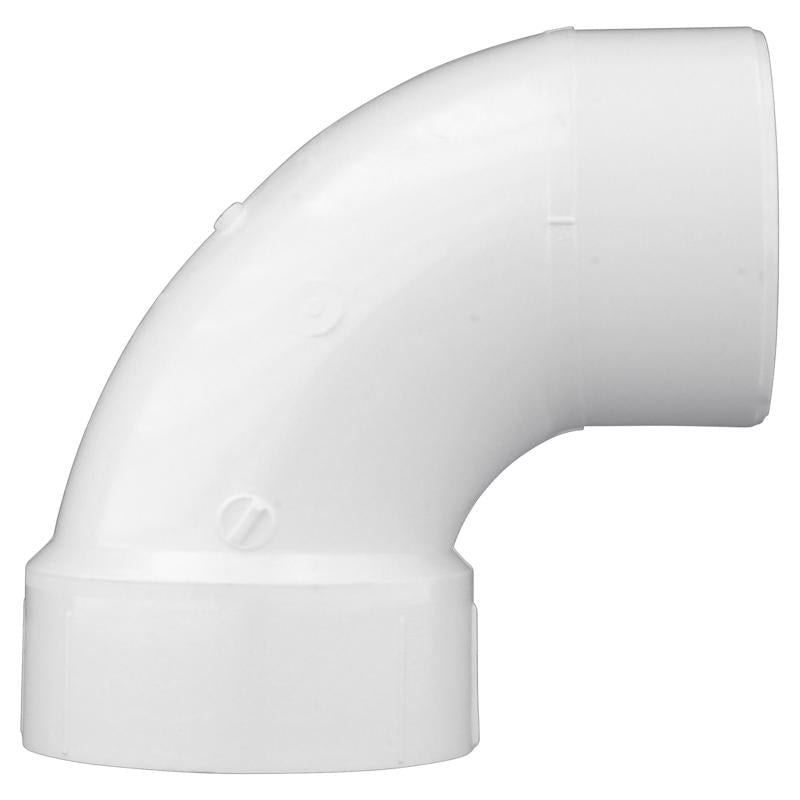 Charlotte Pipe Schedule 40 1-1/2 in. Hub X 1-1/2 in. D Spigot PVC 90 Degree Street Elbow 1 pk