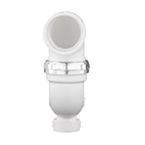 Charlotte Pipe 1-1/2 in. Hub X 1-1/2 in. D Hub PVC P-Trap with Clean Out 1 pk