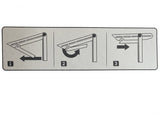 Swanson TOSB01 5-in-1 Folding Square, 1/8 in Graduation, ABS Composite, 10-1/4 in L, 2-1/4 in W, Pack of 5