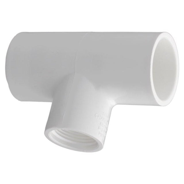 Charlotte Pipe Schedule 40 1 in. Slip X 1 in. D Slip PVC Reducing Tee 1 pk