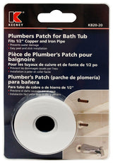 Plumb Pak K820-20 Stub-Out Moisture Guard, Plumbers Patch, Cell Foam, White, For: Tub Spouts and Showerheads