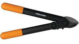 Fiskars 79726997J Power Gear Lopper, 1-1/4 in Cutting Capacity, Anvil Blade, Steel Blade, 15 in OAL