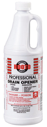 Rooto Professional Liquid Drain Opener 32 oz, Pack of 12