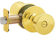 Dexter J Series J40 BYR 605 Privacy Lockset, Tulip Design, Knob Handle, Bright Brass, Metal, Interior Locking