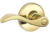 Schlage J Series J40 V SEV 605 Privacy Lever, Mechanical Lock, Bright Brass, Metal, Residential, 3 Grade, 1/CD