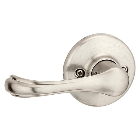 Kwikset 200DNL 15RCLRCSBX Passage Lever, Non-Locking Lock, Satin Nickel, Zinc, Residential, Reversible Hand, 3 Grade
