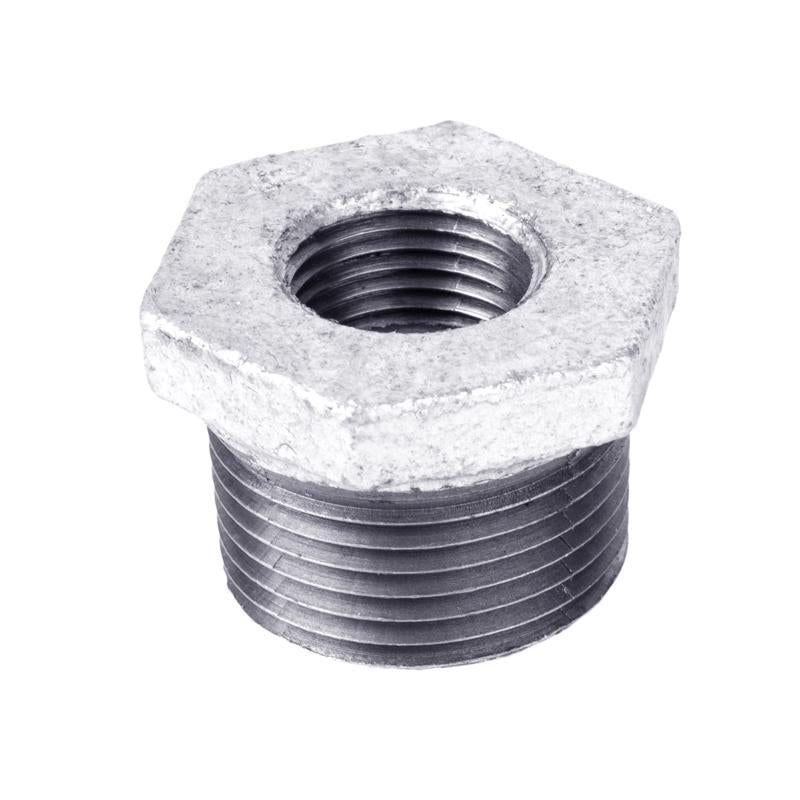STZ Industries 4 in. MIP each X 3 in. D FIP Galvanized Malleable Iron Hex Bushing