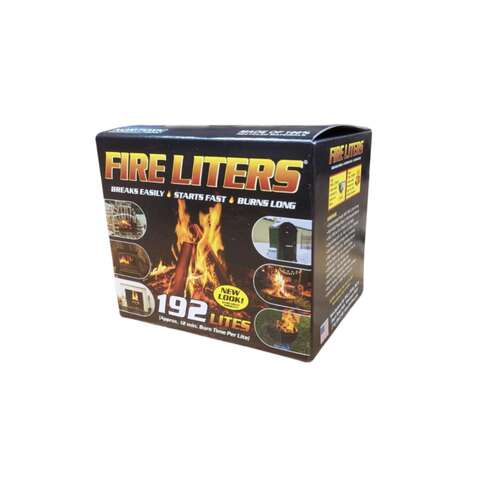 Fire Liters Wood Fiber Firestarter Log 12 min 192 pk