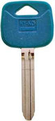 Hy-Ko 13005TR47PB Key Blank, Brass/Plastic, Nickel, For: Toyota Vehicle Locks, Pack of 5