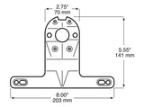 PM V944 Stop/Turn/Tail and Side Marker Kit, LED Lamp, Red Light, Red Housing