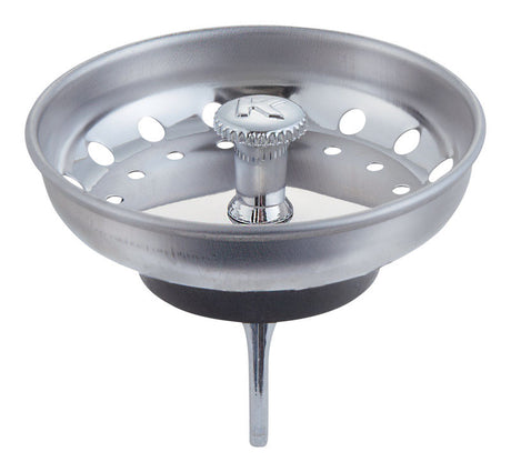 Ace 3 in. D Chrome Silver Stainless Steel Strainer Basket