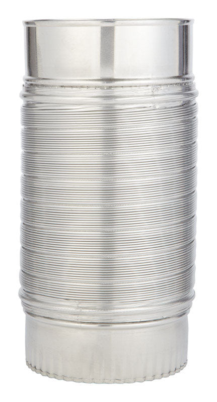 Ace 2 ft. L X 4 in. D Silver/White Aluminum Semi-Rigid Vent Duct, Pack of 6