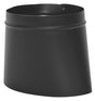 Imperial BM0040 Stove Pipe Boot, 8 x 8 in, 8 in L, Crimp, 24 ga Thick Wall, Black, Matte