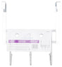 Simple Spaces HK06-CH Door Garment Hook, Each Hook: 4.8 lb, 3-Hook, Steel, Chrome, Hanging Mounting