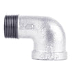 STZ Industries 4 in. FIP each X 4 in. D MIP Galvanized Malleable Iron 90 Degree Street Elbow