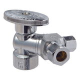 Ace FIP Compression Brass Dual Shut-Off Valve
