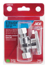 Ace Compression Compression Brass Straight Stop Valve