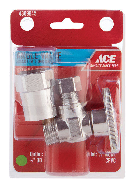 Ace CPVC Compression Brass Shut-Off Valve