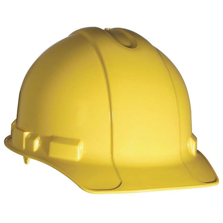 3M CHH-R-Y6 Hard Hat, 11 in L x 8-1/2 in W x 7 in H, 4-Point Suspension, Polyethylene Shell, Yellow, Class: C, E, G