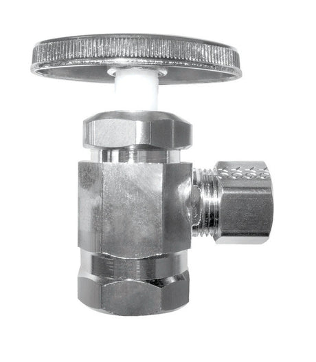 Ace 1/2 in. FIP X 3/8 in. Compression Brass Shut-Off Valve