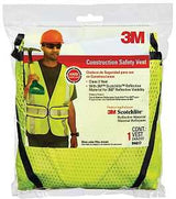 3M TEKK Protection 94617-80030T Reflective Safety Vest, One-Size, Fabric, Fluorescent Yellow