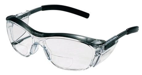 3M 91193-00002T Readers Safety Eyewear, Clear Lens, Black Frame, Anti-Fog Lens
