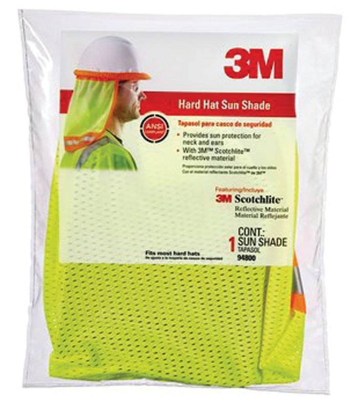 3M 94800-80030 Hard Hat Sun Shade, Yellow