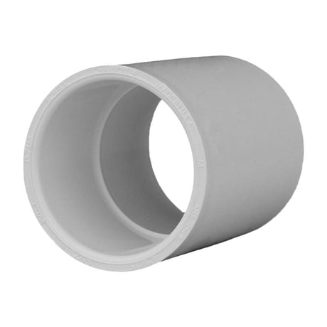 Charlotte Pipe Schedule 40 1-1/2 in. Slip X 1-1/2 in. D Slip PVC Coupling 1 pk, Pack of 25