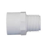 Charlotte Pipe Schedule 40 1/2 in. Slip X 1/2 in. D MPT PVC Pipe Adapter 1 pk, Pack of 25