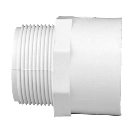 Charlotte Pipe Schedule 40 1-1/2 in. Slip X 1-1/2 in. D MPT PVC Pipe Adapter 1 pk, Pack of 25