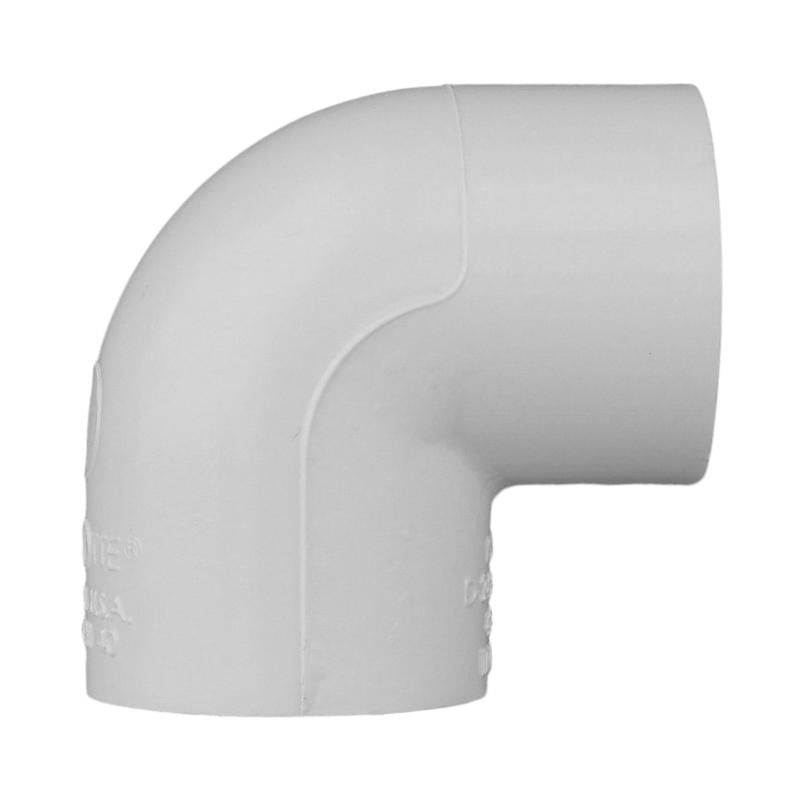 Charlotte Pipe Schedule 40 3/4 in. Slip X 3/4 in. D Slip PVC Elbow 1 pk, Pack of 25