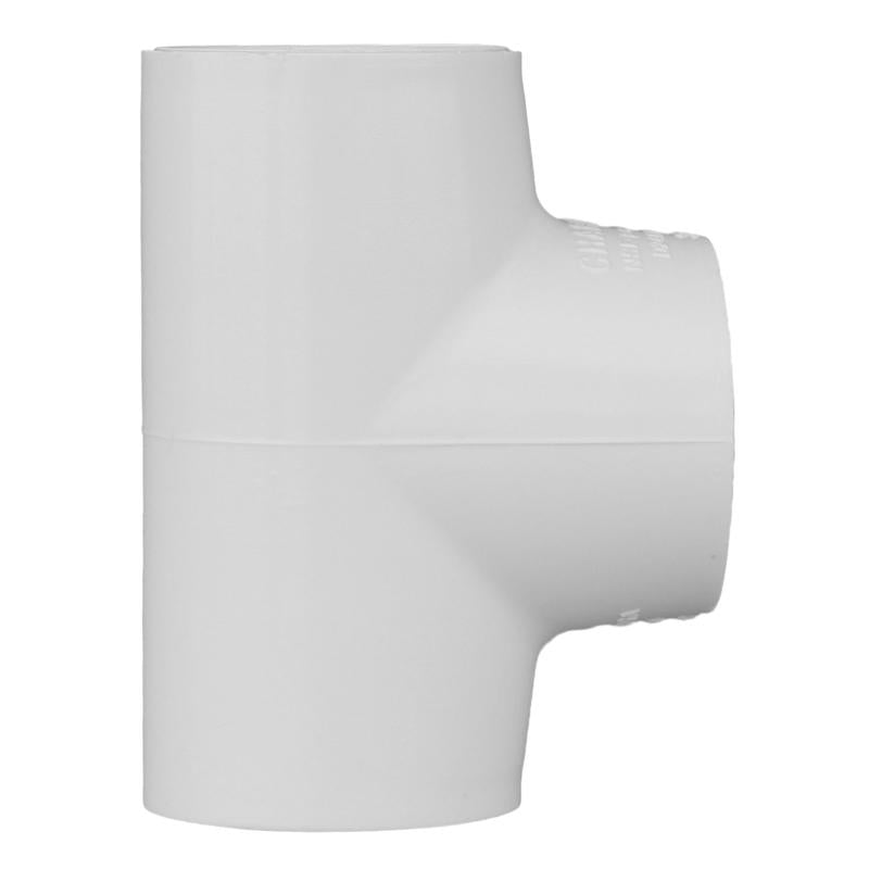 Charlotte Pipe Schedule 40 3/4 in. Slip X 3/4 in. D Slip PVC Tee 1 pk, Pack of 25