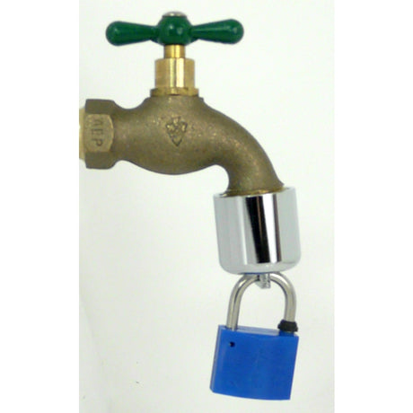 Conservco 3/4 in. Hose MPT Anti-Siphon Brass Hose Bibb Lock with Padlock