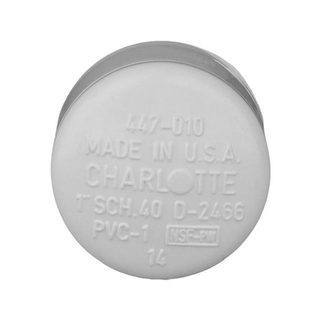 Charlotte Pipe Schedule 40 1 in. Slip PVC Cap 1 pk, Pack of 25