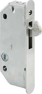 Prime-Line E 2171 Sliding Door Lock, 4-1/2 in L x 1-1/2 in W Dimensions, For: Sliding Doors, Steel, Zinc