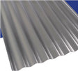 Suntop 108974 Corrugated Roofing Panel, 8 ft L, 26 in W, 0.063 Thick Material, PVC, Castle Gray, Pack of 10