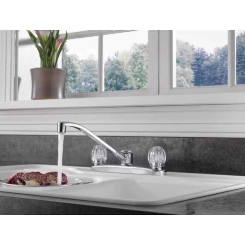 Peerless Two Handle Chrome Kitchen Faucet