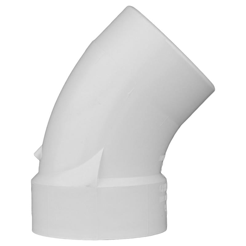 Charlotte Pipe Schedule 40 1-1/4 in. Hub X 1-1/4 in. D Spigot PVC Street Elbow 1 pk