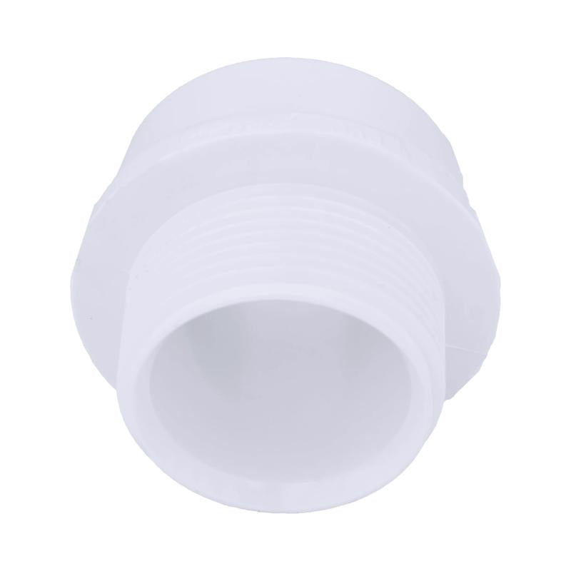 Charlotte Pipe Schedule 40 1-1/2 in. Spigot X 1-1/4 in. D MIP PVC Pipe Adapter 1 pk