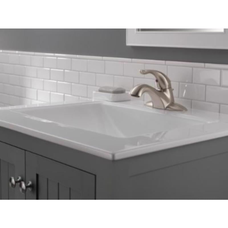Delta Classic Stainless Steel Traditional Bathroom Faucet 4 in.