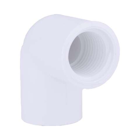 Charlotte Pipe Schedule 40 1/2 in. FPT X 1/2 in. D FPT PVC Elbow 1 pk, Pack of 25