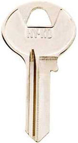 Hy-Ko 11010BO1 Key Blank, Brass, Nickel, For: Boomer Cabinet, House Locks and Padlocks, Pack of 10