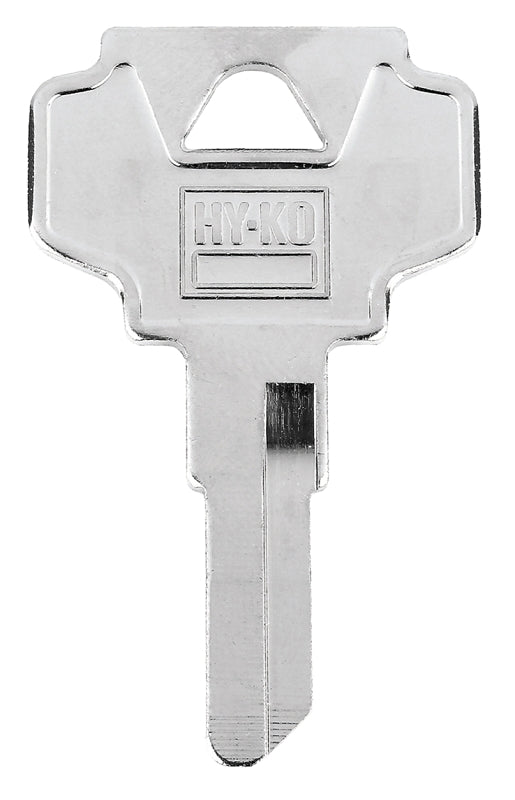 Hy-Ko 11010BN7 Key Blank, Brass, Nickel-Plated, For: Bargman BN7 Locks, Pack of 10