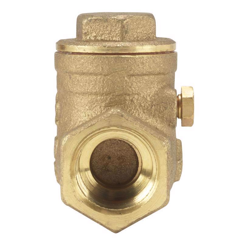 Homewerks 1-1/4 in. D X 1-1/4 in. D FIP Brass Swing Check Valve