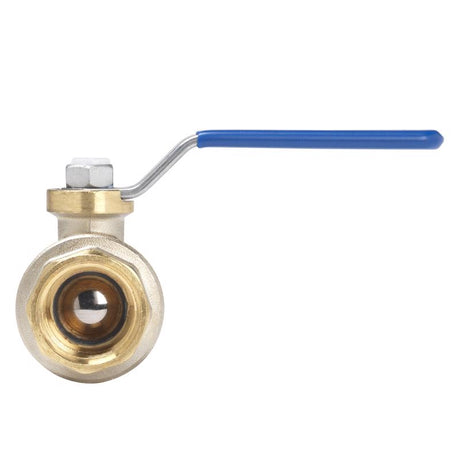 Homewerks 1/8 in. Brass FIP Ball Valve Full Port Quarter-Turn Lever For Water/Oil/Gas